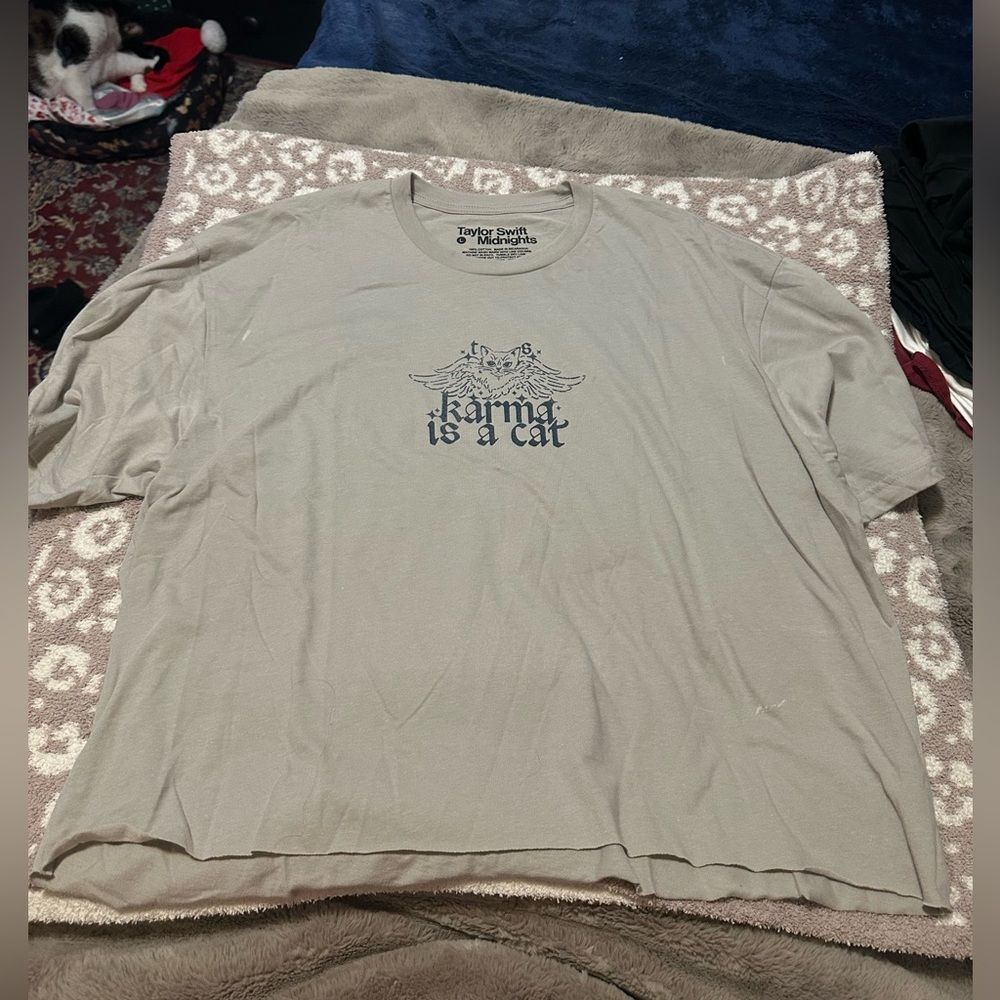 Taylor Swift Karma Is A Cat T-Shirt Midnights
